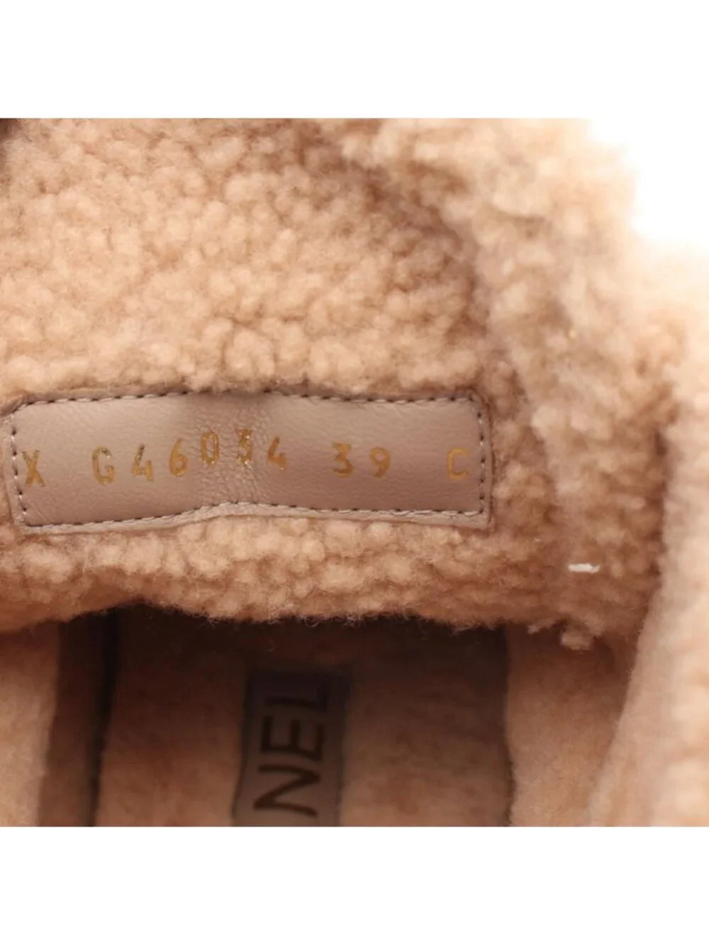 Chanel Boots CC Logo Lace Up Fleece Leather Suede